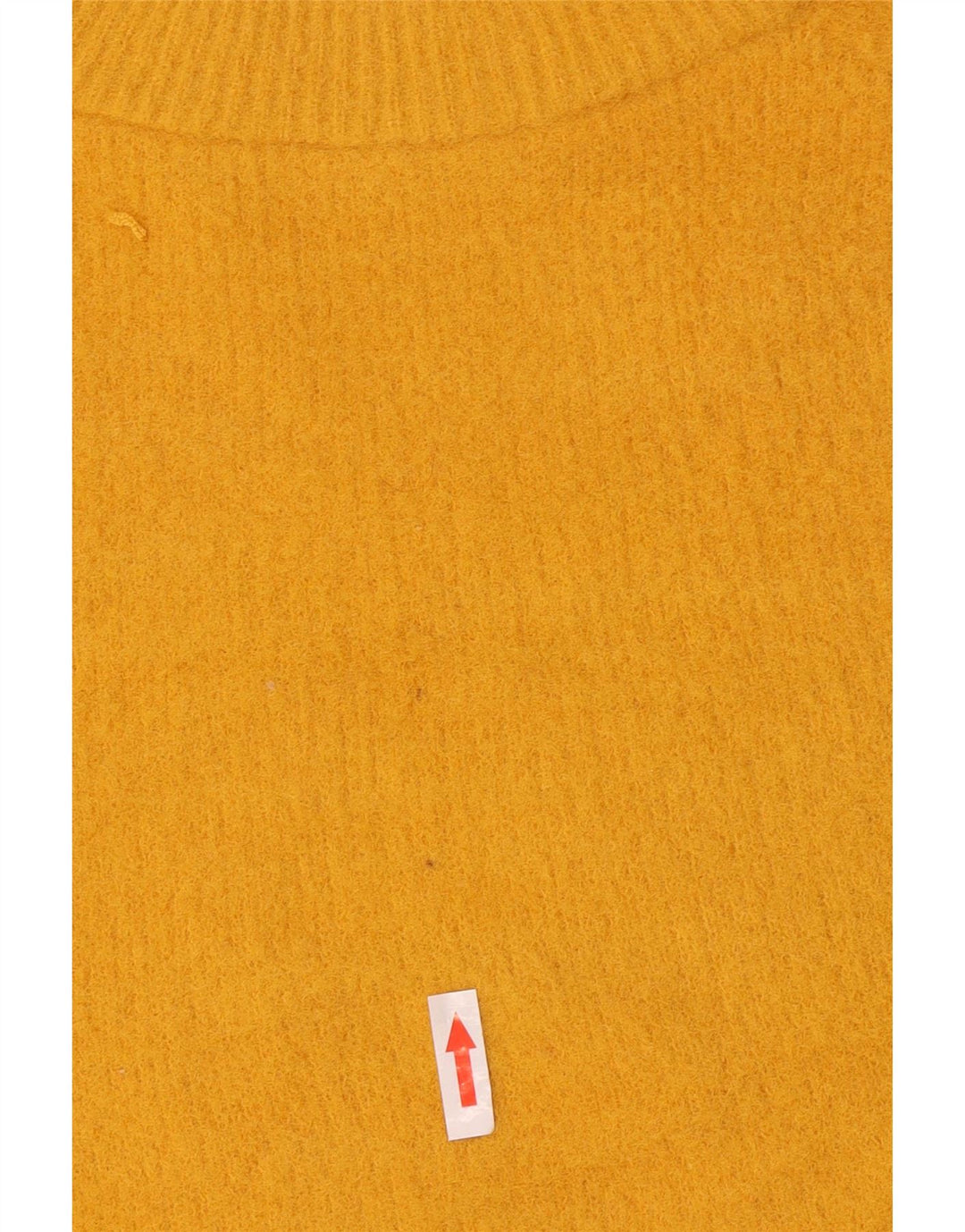 Zara - Jersey con cuello redondo para mujer, talla 40, nailon amarillo mediano