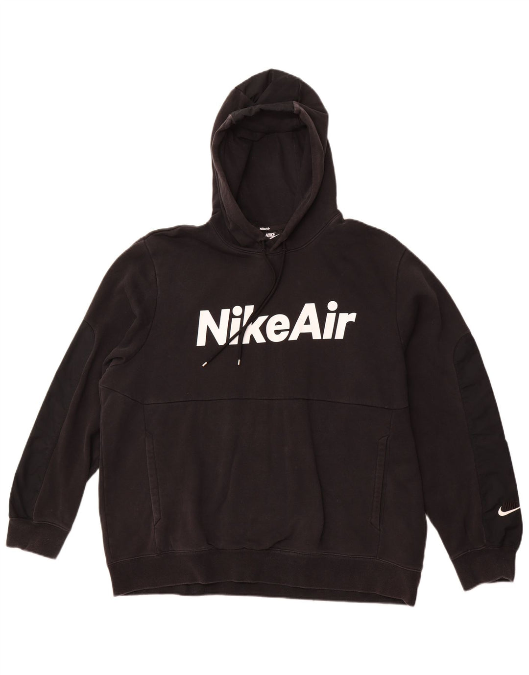 NIKE Sudadera con capucha gráfica para hombre XL Algodón negro