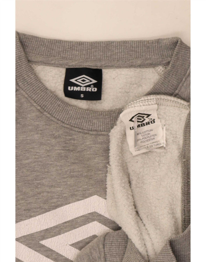 Umbro Hombre Sudadera Gráfica Jersey Pequeño De Algodón Moteado Gris