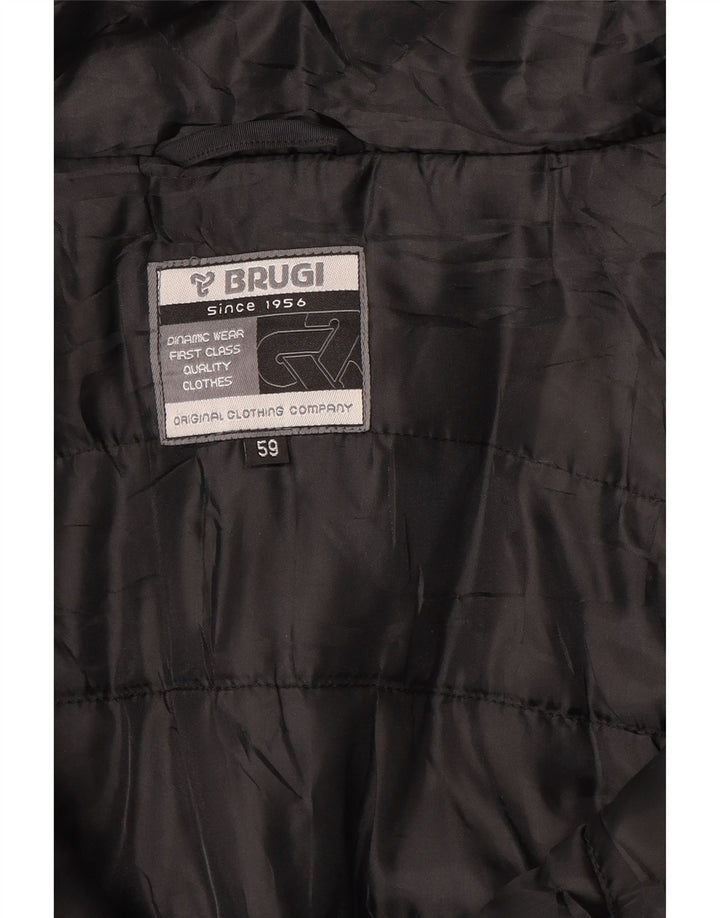 Brugi Chaqueta Cortavientos con Capucha para Hombre Talla 59 3XL Negro