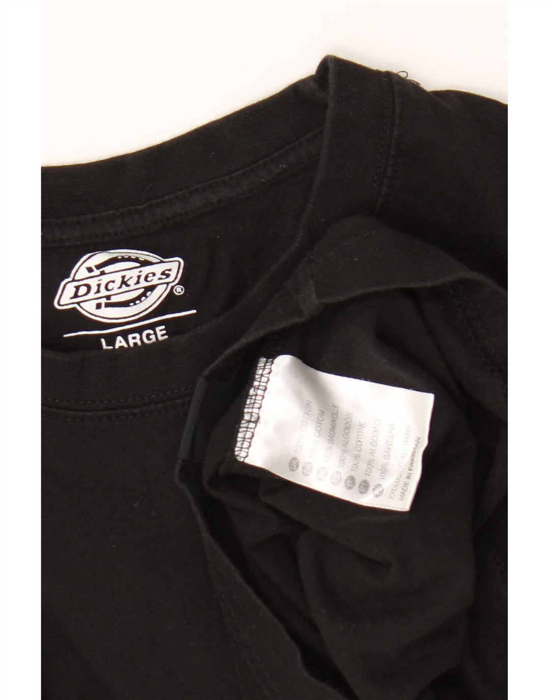 Dickies - Camiseta para hombre, talla grande, color negro, algodón