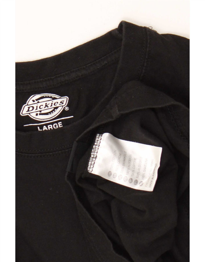 Dickies - Camiseta para hombre, talla grande, color negro, algodón
