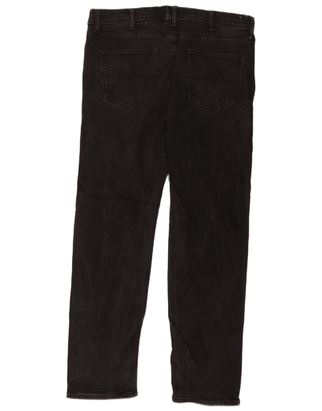 Marks & Spencer Vaqueros rectos para hombre W38 L33 Algodón negro