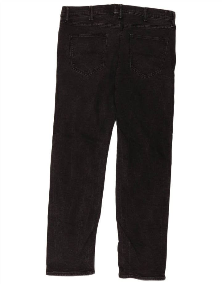 Marks & Spencer Vaqueros rectos para hombre W38 L33 Algodón negro