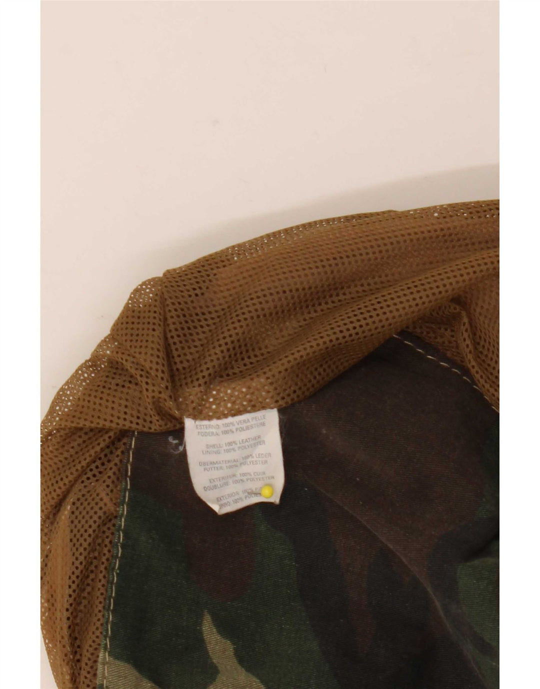 Chaqueta de cuero vintage para hombre IT 50 marrón grande