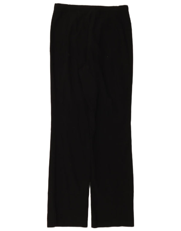 Marks & Spencer Pantalones Casuales Rectos para Mujer UK 10 Small W28 L31 Negro