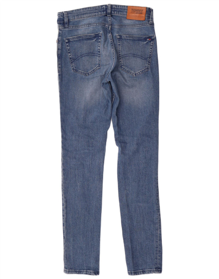 TOMMY HILFIGER Vaqueros cónicos ajustados para hombre W30 L32 Algodón azul