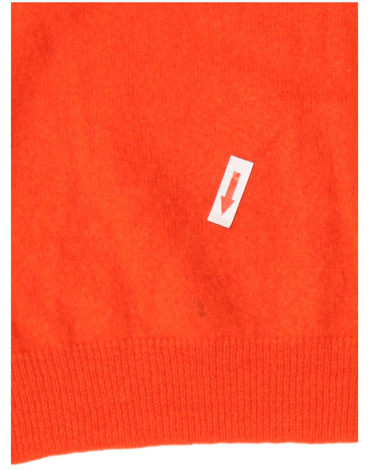 Zara Hombre Jersey Cuello Redondo Jersey Small Lana Naranja