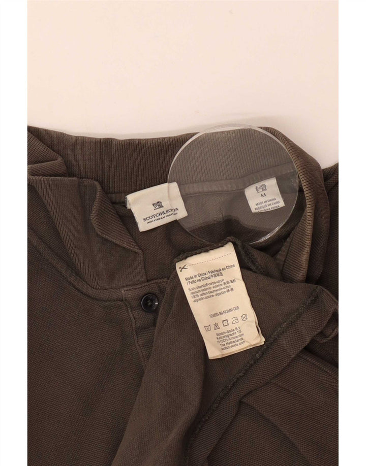 Polo Scotch & Soda Hombre Algodón Marrón Medio