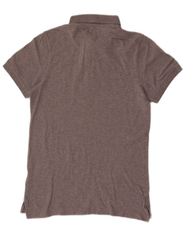 Polo Tommy Hilfiger de corte slim de algodón moteado en gris medio para hombre