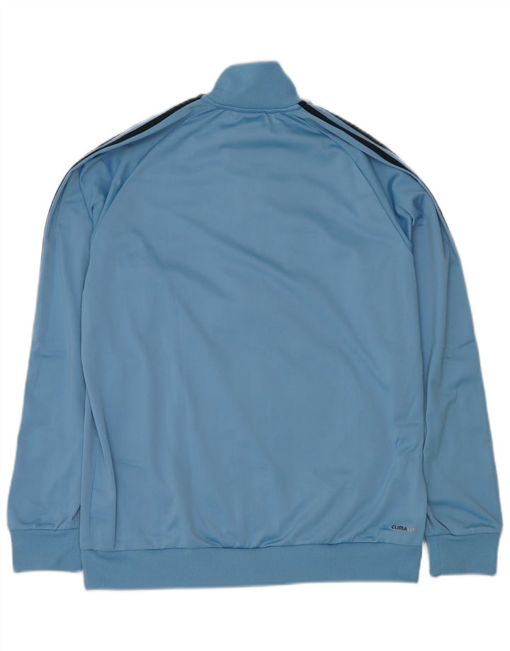 ADIDAS Chicos Clima 365 Chándal Top Chaqueta 15-16 Años Azul Poliéster