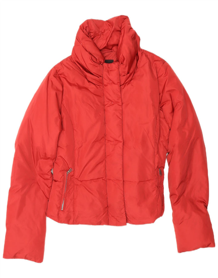 MAX MARA Chaqueta acolchada de fin de semana para mujer UK 12 Mediana Rojo Poliamida Invierno