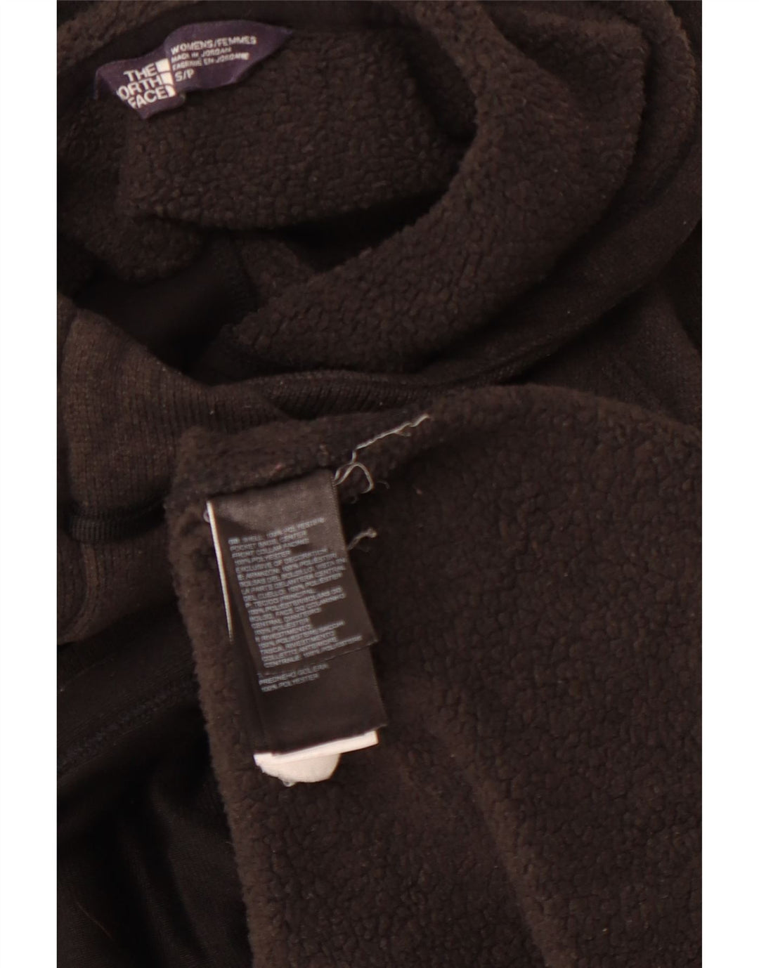 THE NORTH FACE Jersey con capucha y cuello con botones para mujer UK 10 Small Grey Poliéster