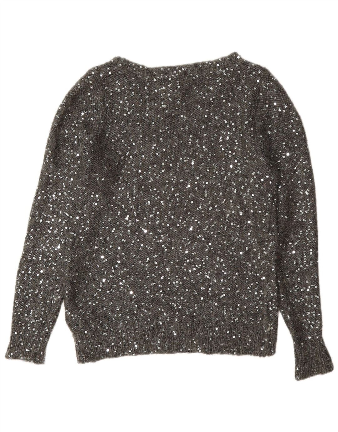 Marks & Spencer Suéter tipo jersey con cuello barco para mujer UK 40 Poliéster gris medio