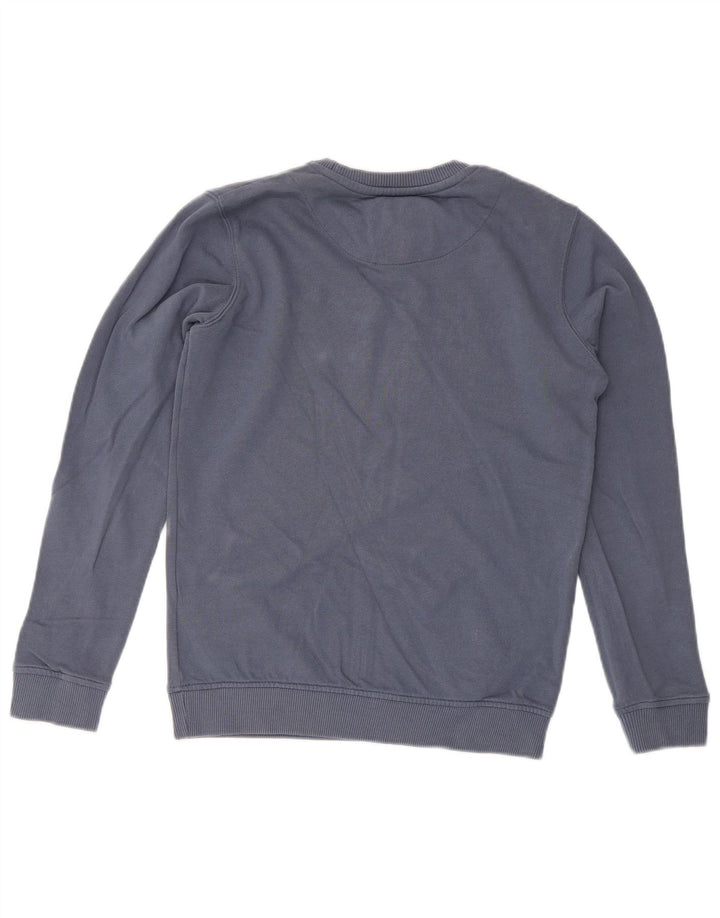 Jack Wills Sudadera de corte regular con estampado gráfico para niños 10-11 años Azul