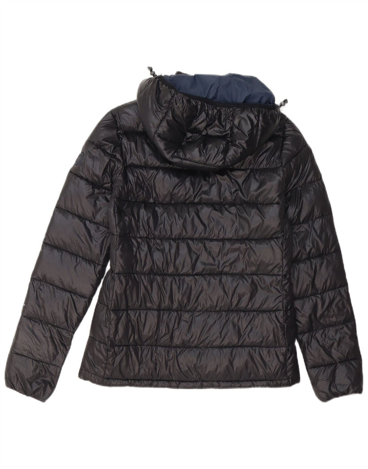 BEST COMPANY Chaqueta acolchada con capucha para mujer UK 44 Mediana Poliéster negro