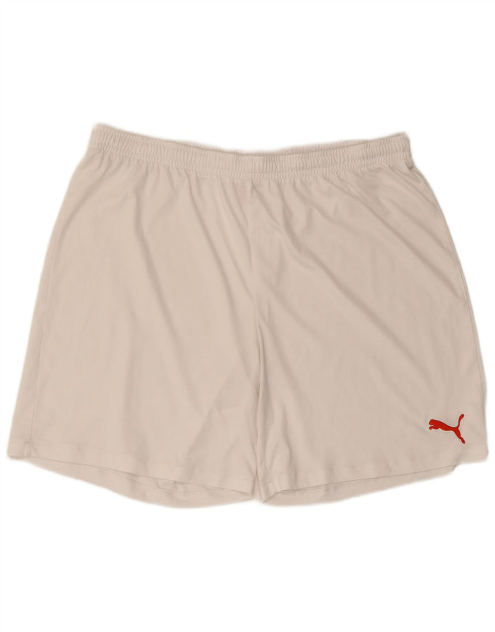 Puma Pantalones cortos deportivos para hombre 2XL Blanco