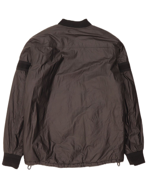 Replay Chaqueta cortavientos gráfica para hombre UK 42 XL Polietileno negro