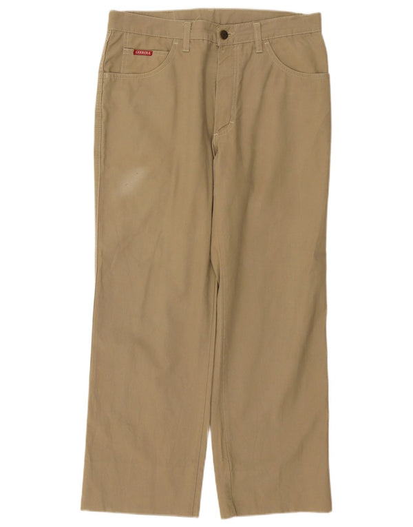 Carrera Pantalones casuales rectos para hombre IT 50 Large W34 L28 Algodón caqui