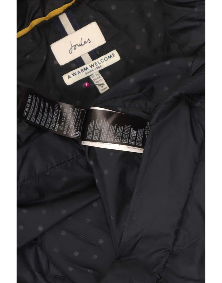 Abrigo acolchado con capucha para mujer Joules UK 46 Large Poliéster azul marino
