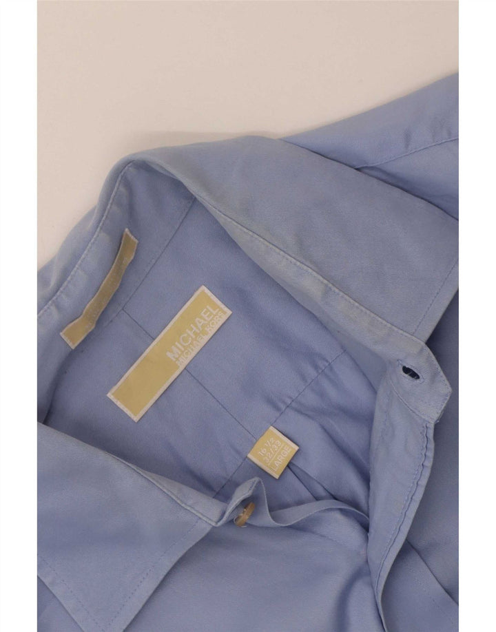 Michael Kors Camisa para hombre Talla 16 1/2 Grande Algodón azul