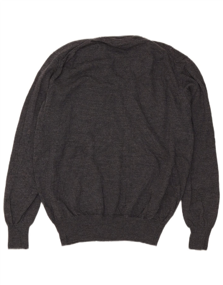 Zara Hombre Jersey Cuello Pico Jersey XL Gris