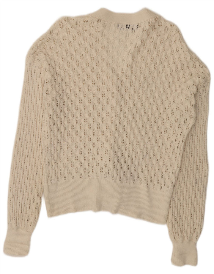 Marks & Spencer - Cárdigan para mujer, talla 40, talla grande, algodón blanco