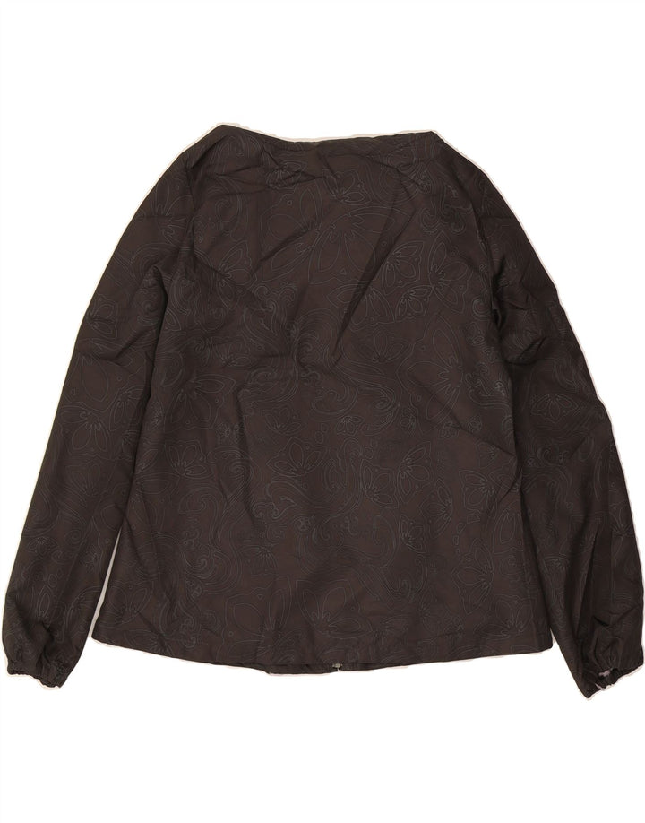 PUMA Womens Loose Fit Rain Jacket UK 8 Small Black Paisley Vintage Puma and Second-Hand Puma from Messina Hembry 