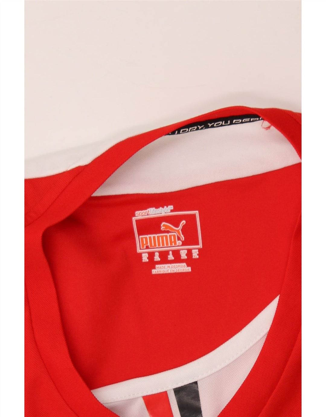 PUMA Mens T-Shirt Top XL Red Polyester Vintage Puma and Second-Hand Puma from Messina Hembry 