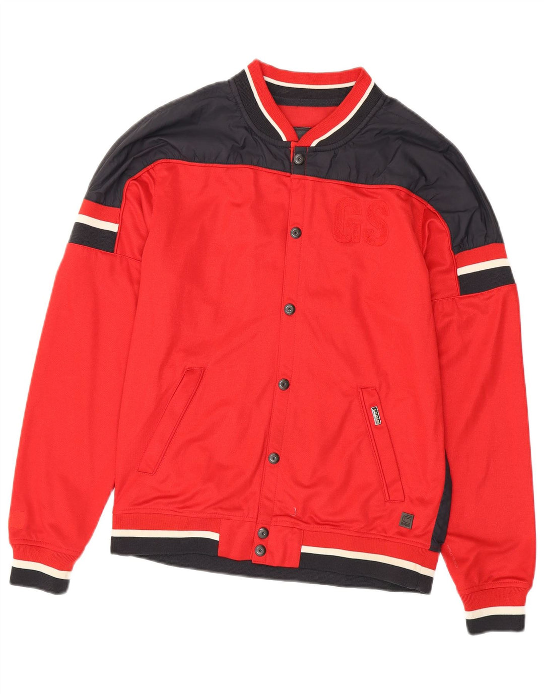 G-STAR Chaqueta superior de chándal con gráfico para hombre Poliéster color block en rojo medio