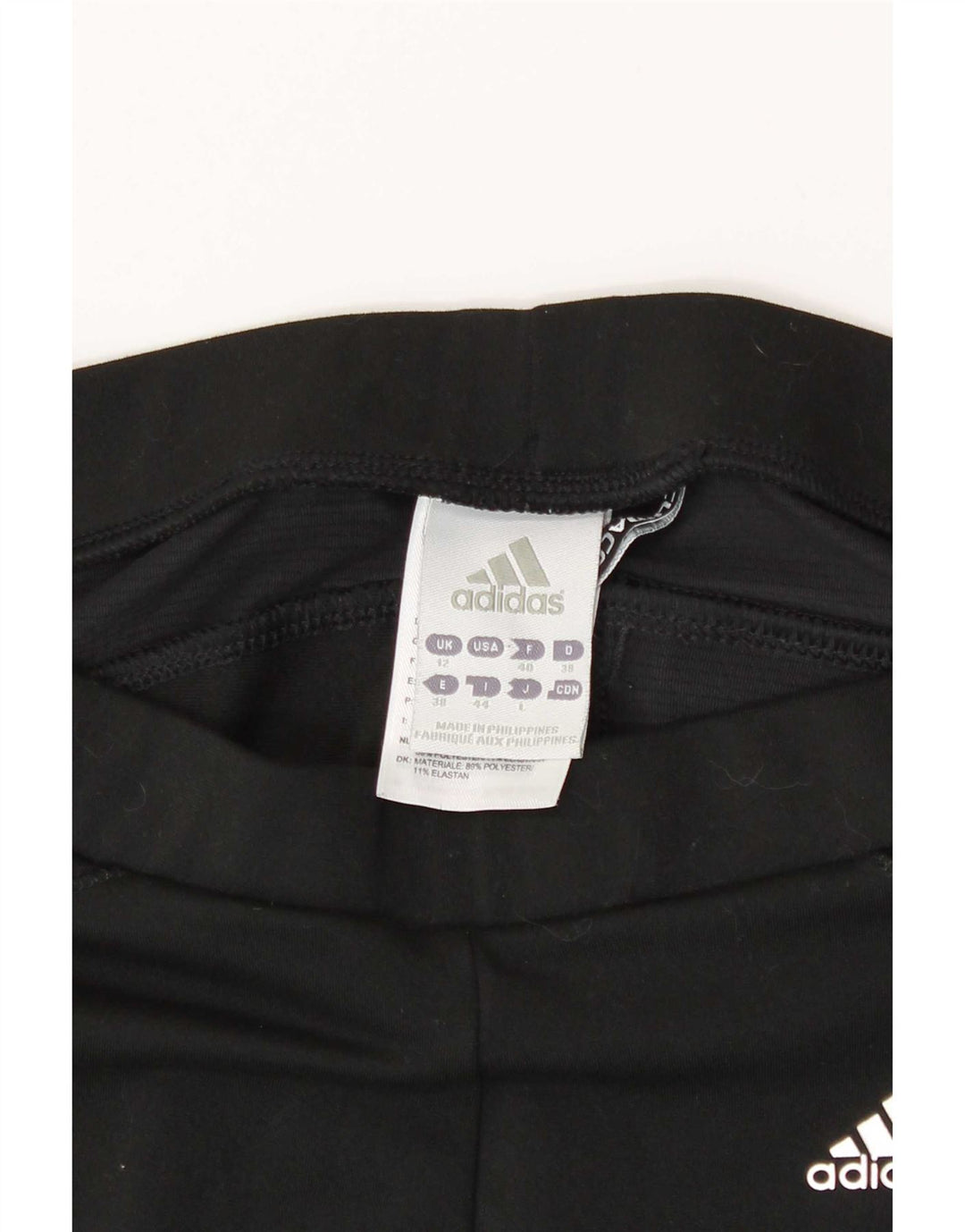 Adidas Climacool Capri Leggings para mujer UK 12 Mediano Negro Poliéster