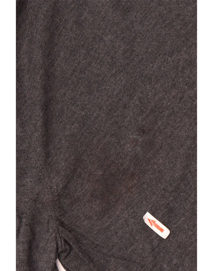 Tommy Hilfiger Jersey con cuello vuelto para hombre de lana gris grande