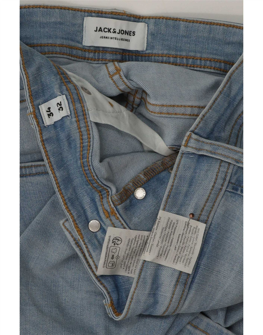 Jack & Jones Vaqueros Slim para Hombre W34 L32 Algodón Azul