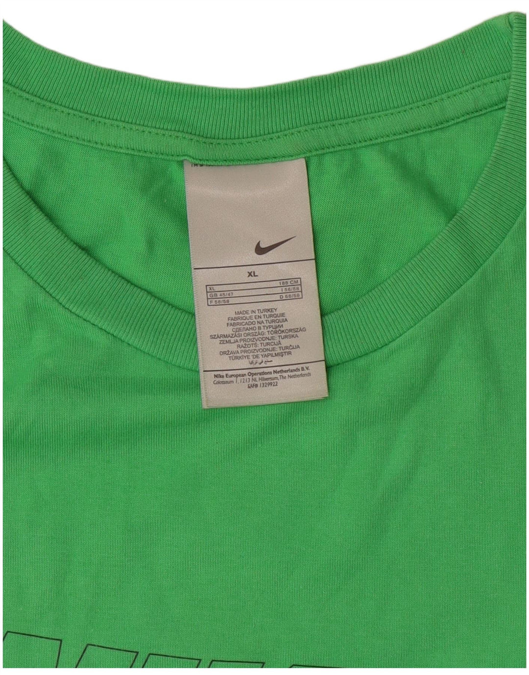 Nike - Camiseta gráfica para hombre, talla 45/47, algodón verde grande