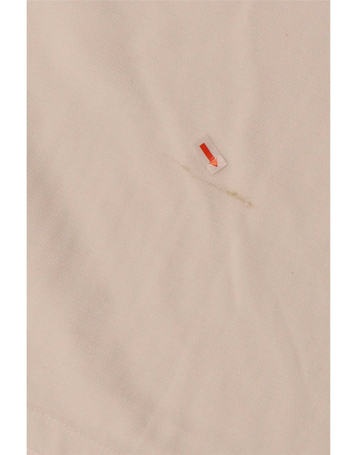 Blend Polo para hombre de algodón a rayas blancas grandes