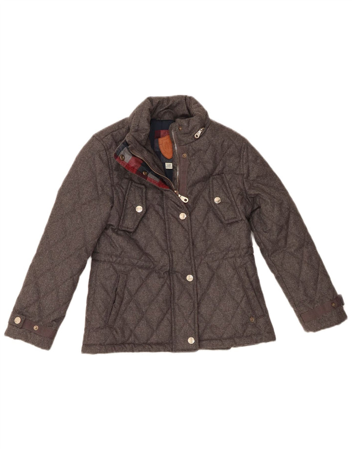 Massimo Dutti Cazadora Acolchada Niña 7-8 Años Gris Poliéster
