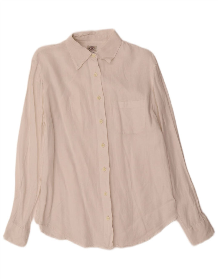 Armani Jeans Camisa extragrande para mujer UK 10 Small White