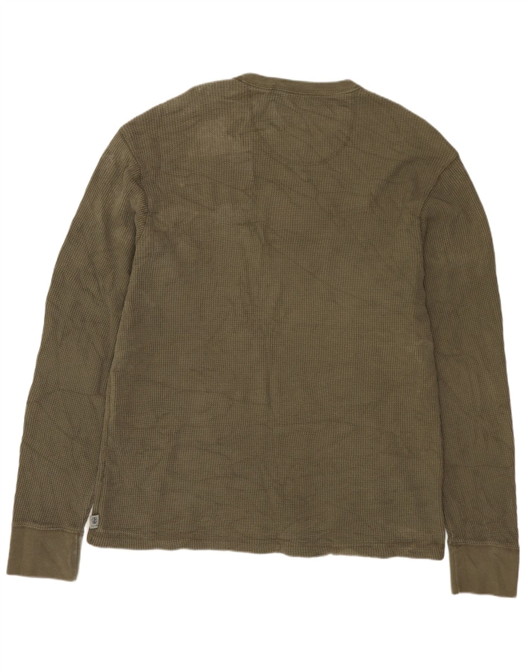 IZOD - Camiseta de manga larga para hombre, talla grande, color caqui