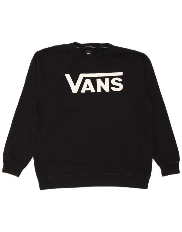 VANS Sudadera gráfica para hombre Jumper 2XL Algodón negro