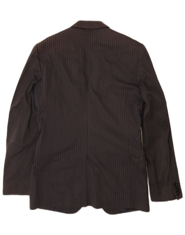 Dolce & Gabbana Chaqueta tipo blazer para hombre IT 48 Raya azul marino mediana
