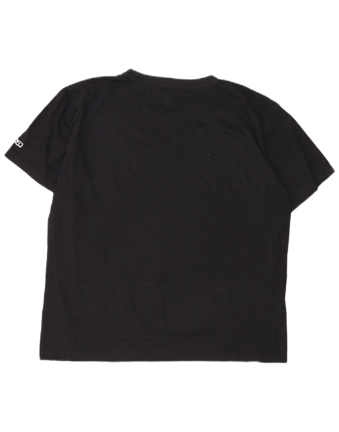 Kappa - Camiseta gráfica para hombre, talla grande, algodón negro