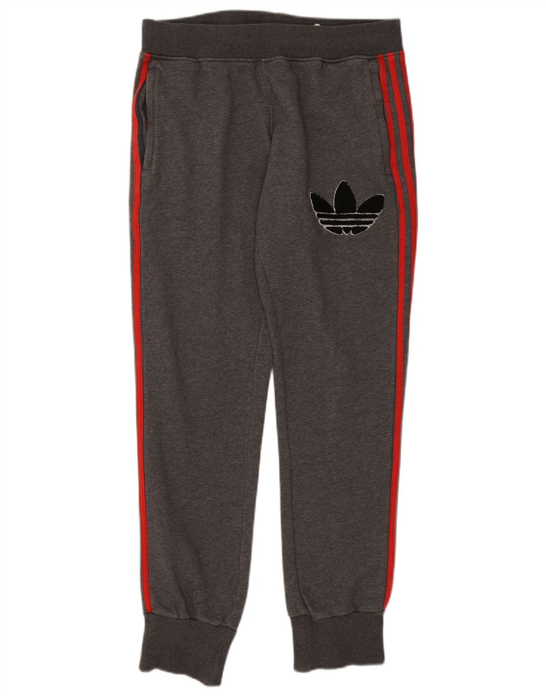 ADIDAS Hombre Graphic Chándal Pantalones Joggers Algodón Gris Medio
