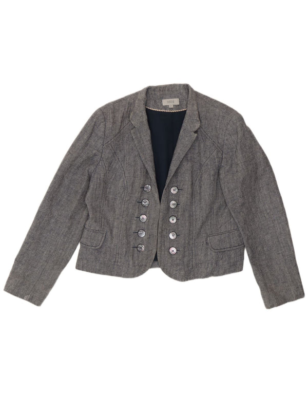 Marks & Spencer Chaqueta Bolero para Mujer UK 40 XL Algodón Azul
