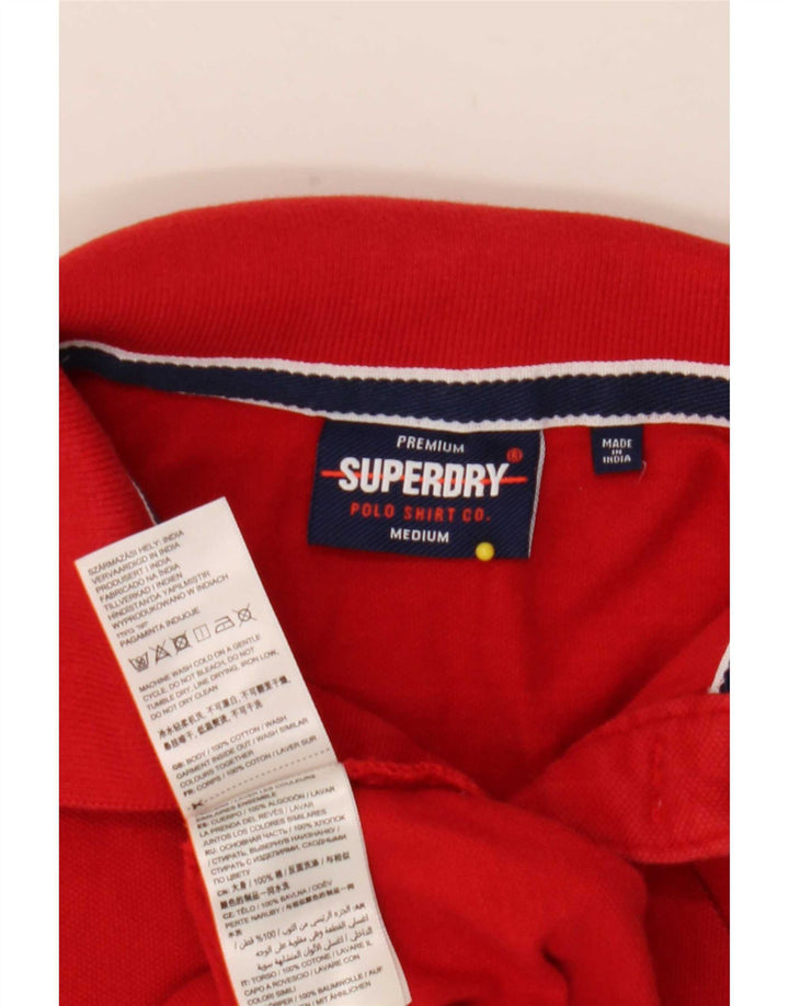 Polo Superdry Para Hombre De Algodón Rojo Medio