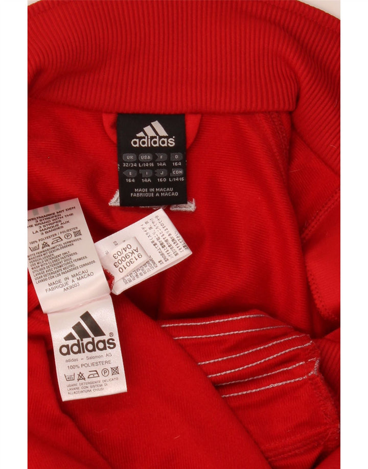 Adidas Chaqueta Chándal Niño 13-14 Años Rojo Poliéster