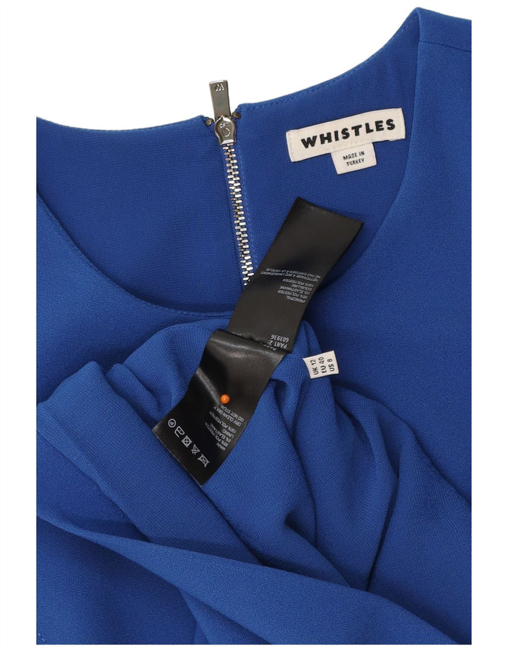 WHISTLE Vestido acampanado para mujer UK 40 Poliéster azul medio