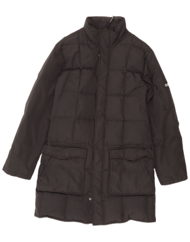 Woolrich Abrigo acolchado para hombre UK 38 Medium Black Nylon