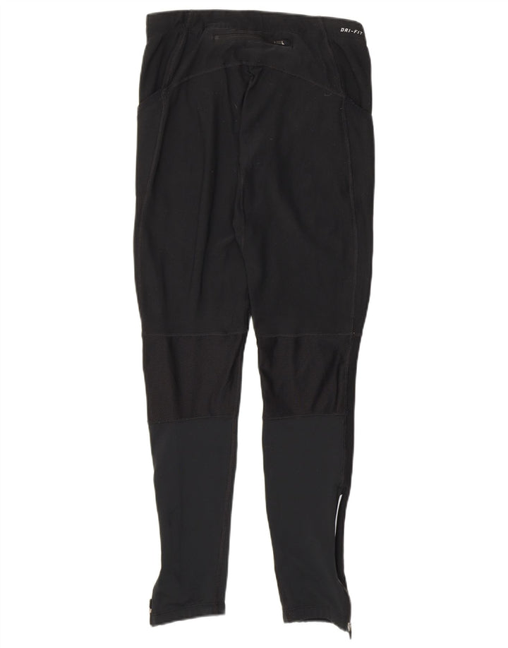Nike Leggings Dri Fit para mujer UK 40 Mediano Negro Colorblock Poliéster
