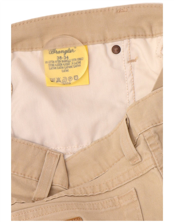 WRANGLER Pantalones casuales Texas para hombre W38 L32 Algodón beige