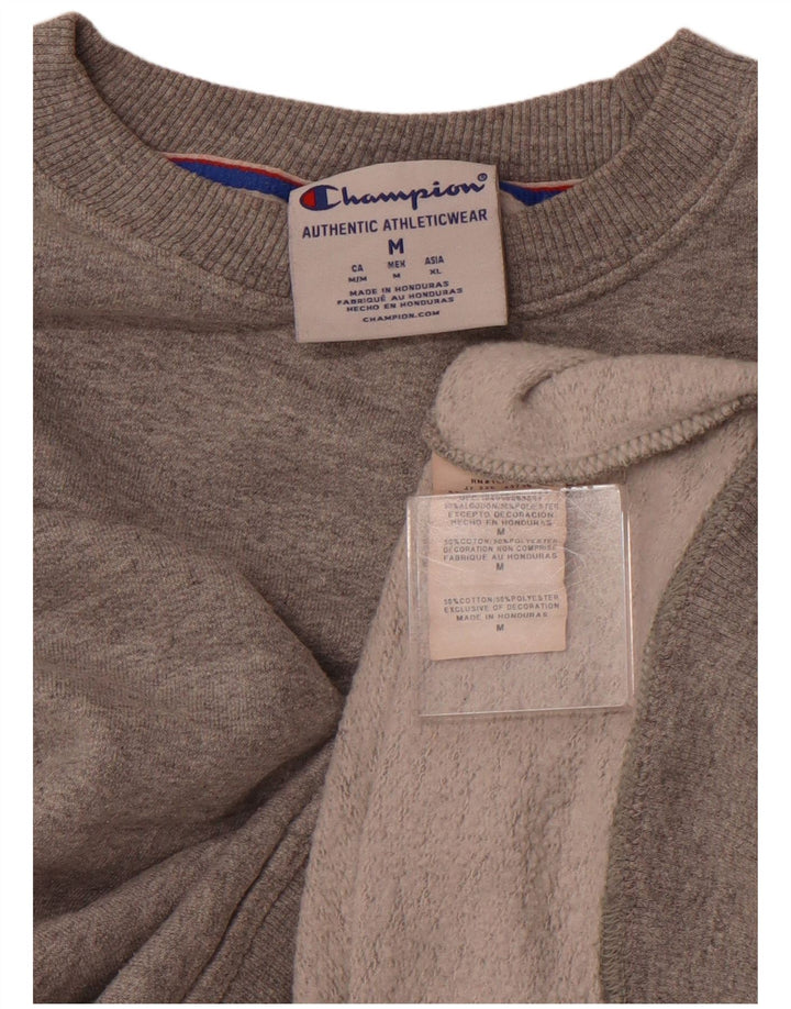 CHAMPION Sudadera gráfica para mujer Jumper UK 14 Algodón gris medio